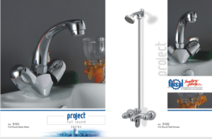 Faisal Sanitary Project round cp bath set 5107