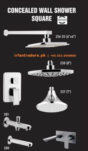 Concealed Wall Shower Set Idrees Sanitary Fittings