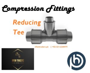 Reducing Tee Compression Fitting Hydroplast PP PE