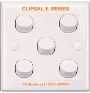 5 Gang Clipsal Schneider E Series Switch Socket price karachi